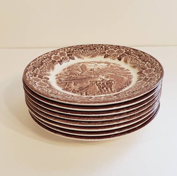 Reserved Sale Is For All 6 Plates Broadhurst Staffordshire Etsy Reserved Sale Is For All 6 Plates Broadhurst Staffordshire Etsy