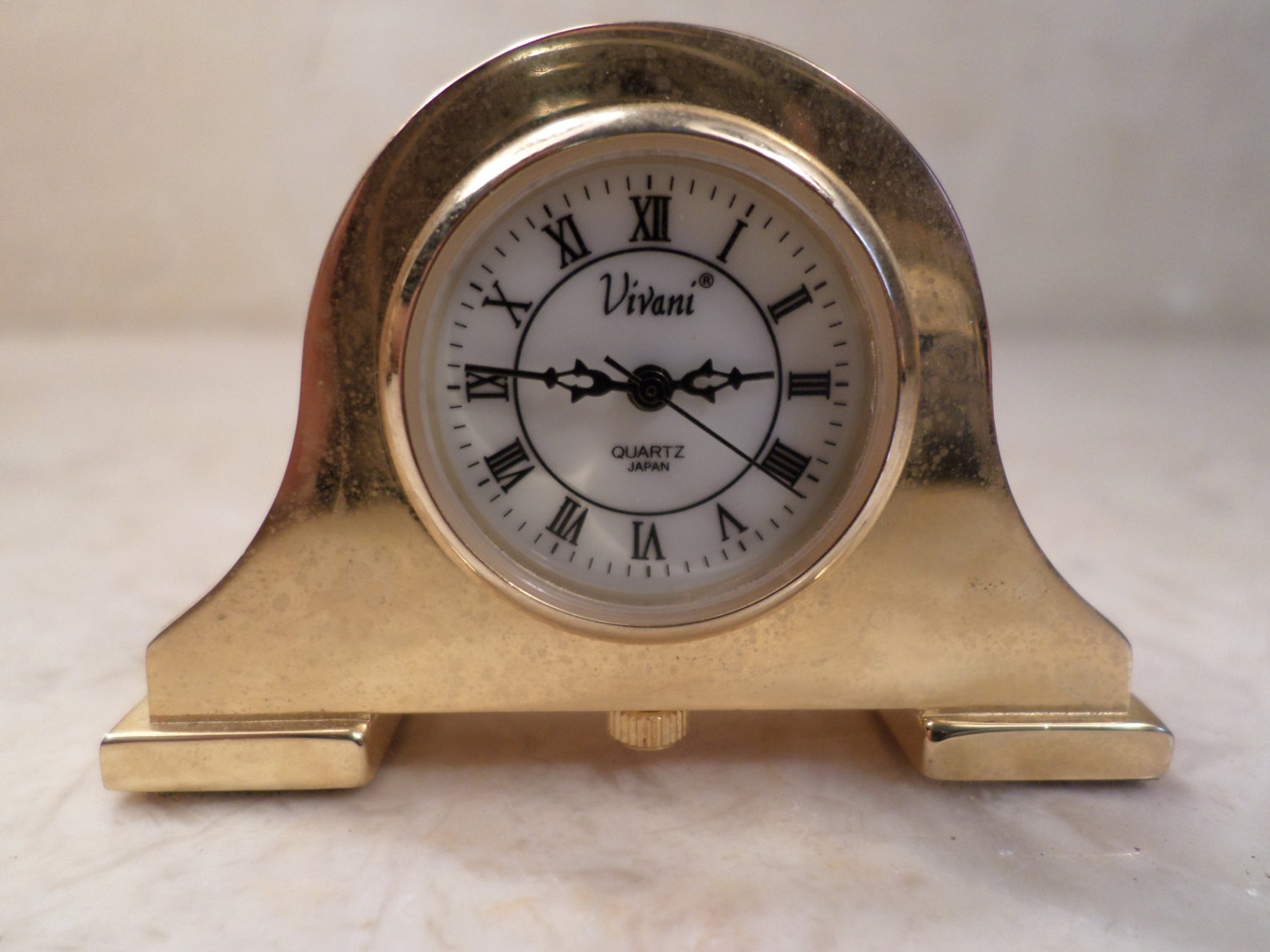 Vintage Miniature Vivani Desk Clock Quartz Movement Japan Etsy