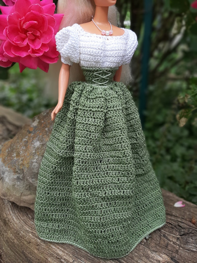 Crochet Barbie Dress Pattern in Two Looks - Etsy