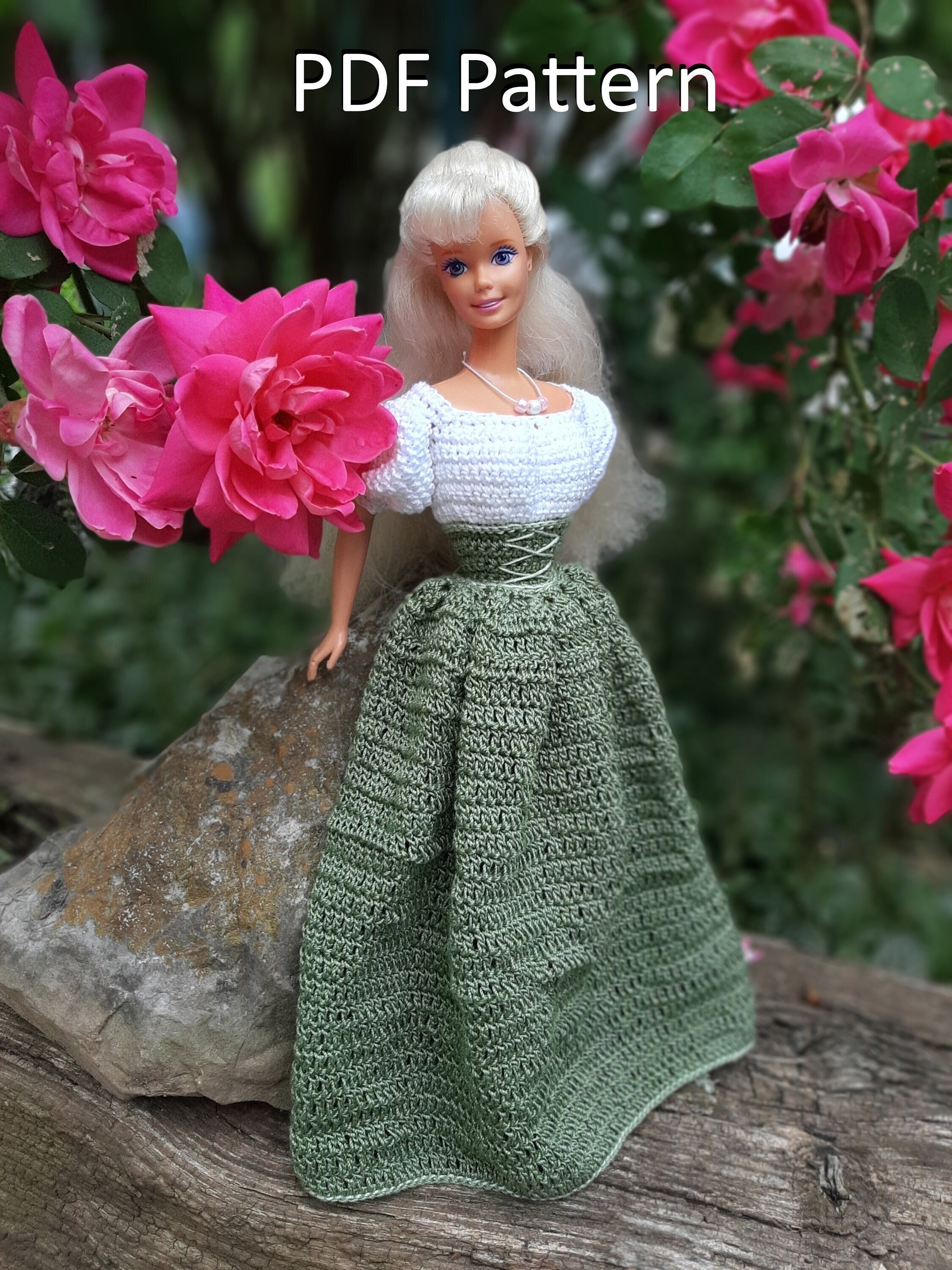 Roupa de boneca em crochet #barbie #doll #clothes