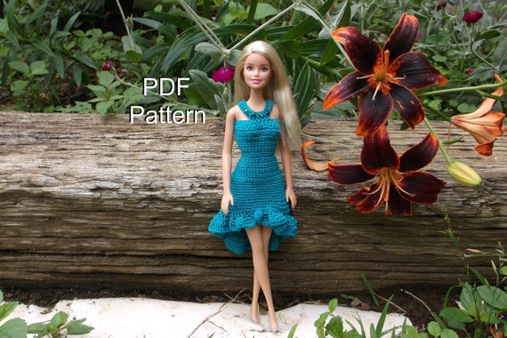Crochet barbie online dress