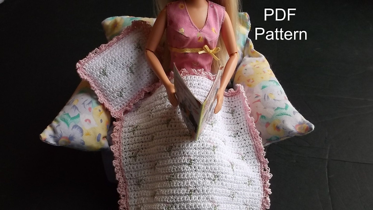 Barbie Crochet Pattern Spring Tulips Matching Blanket and Etsy