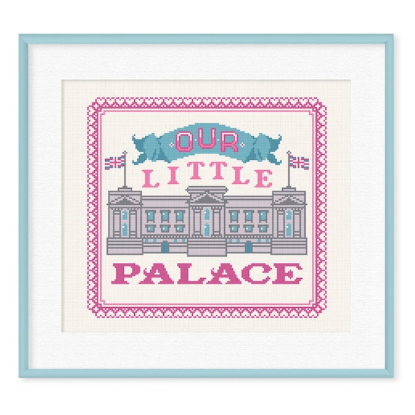 Buckingham Palace / Queen’s Jubilee / Queen keepsake / Queen / New Home / Royal family / Palace / Cross Stitch Pattern (Print your own PDF)