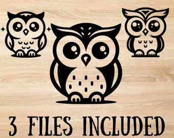 Owl Svg Cute Owl Svg Owl Png Owl Clipart Woodland animal svg Owl Svg Files for Cricut Bird Svg Baby Shower Svg Instant Download