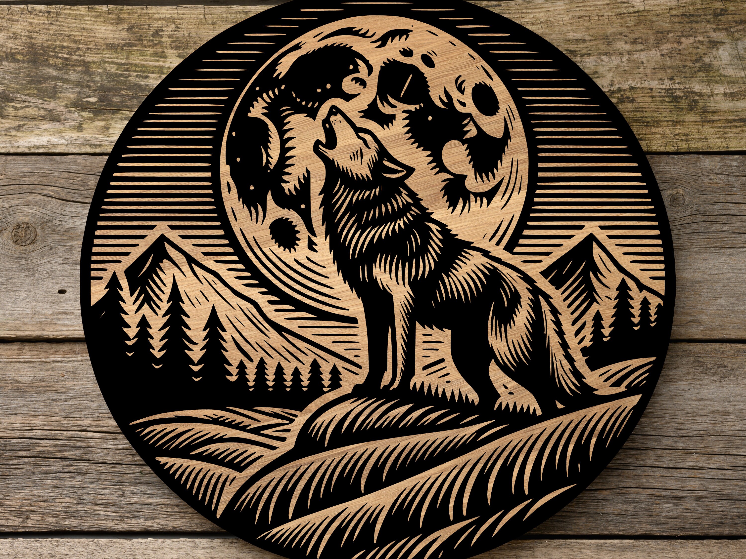 Wolf SVG, Vector Design for Cutting Machines, Png, Laser Engraving ...
