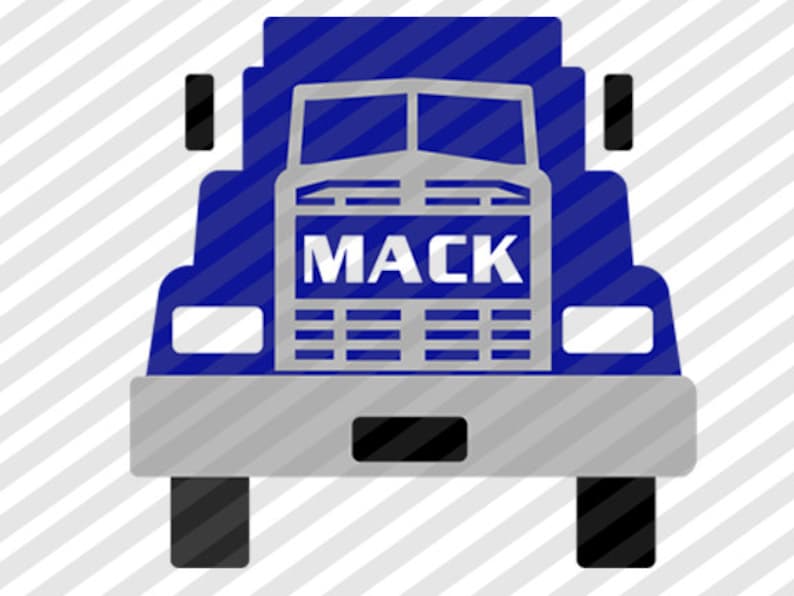 Download Semi Mack Truck and Street Signs SVG PNG JPEG cut files | Etsy
