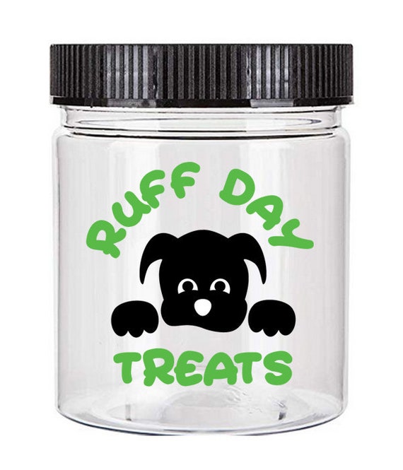 Ruff Day Treats digital files for dog treat jars. Download Etsy