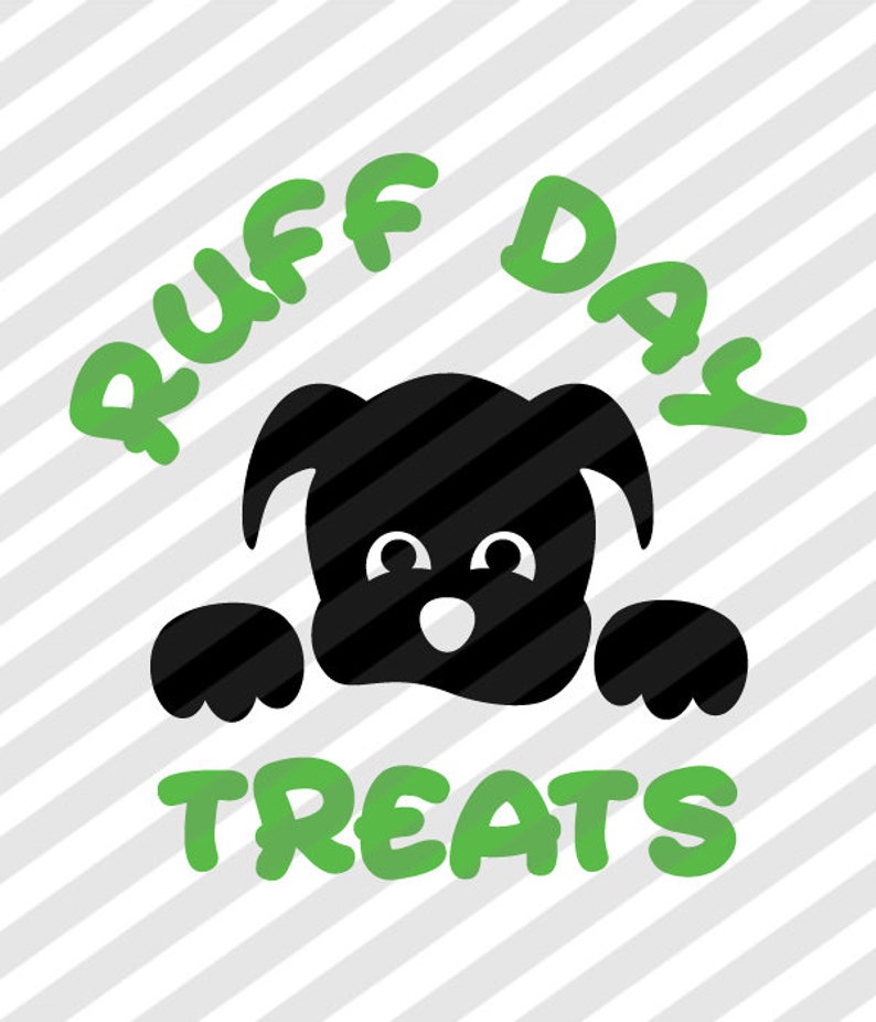 Ruff Day Treats digital files for dog treat jars. Download Etsy