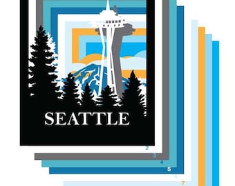 細川真希 原画「People in Seattle 2011」16×26cm カタログ詳細（落札結果）｜SBIアートオークション