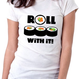 Role com isso! - Arquivo digital para os amantes de sushi. Diversão para camisetas ou impressão em cartões/scrapbooking. O download inclui arquivos SVG, JPG e PNG.