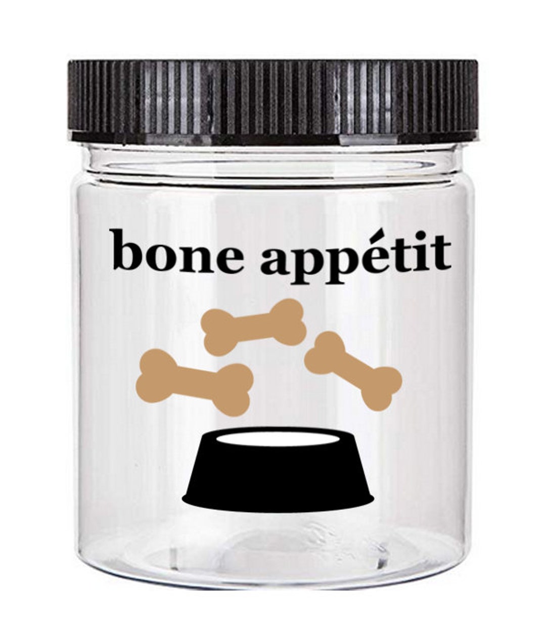 Bone Appetit Dog Treat Jar. Instant Download Digital Files. SVG, PNG