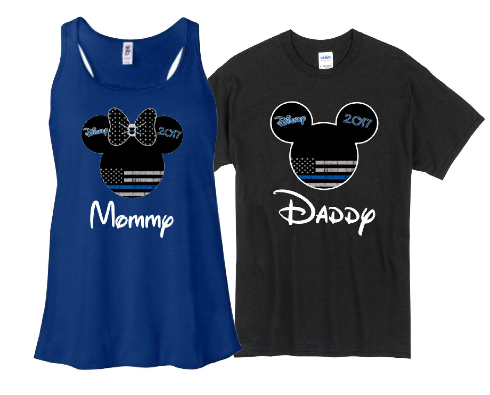 thin blue line mickey mouse