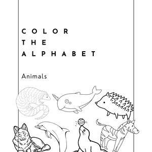 Color the Alphabet - Animals
