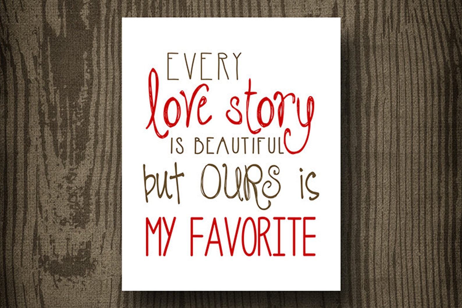 Every Love Story Printable - Instant Download - Wall Art - Home Decor ...