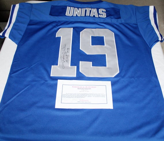 johnny unitas autographed jersey