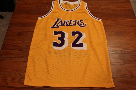 magic johnson signed jersey