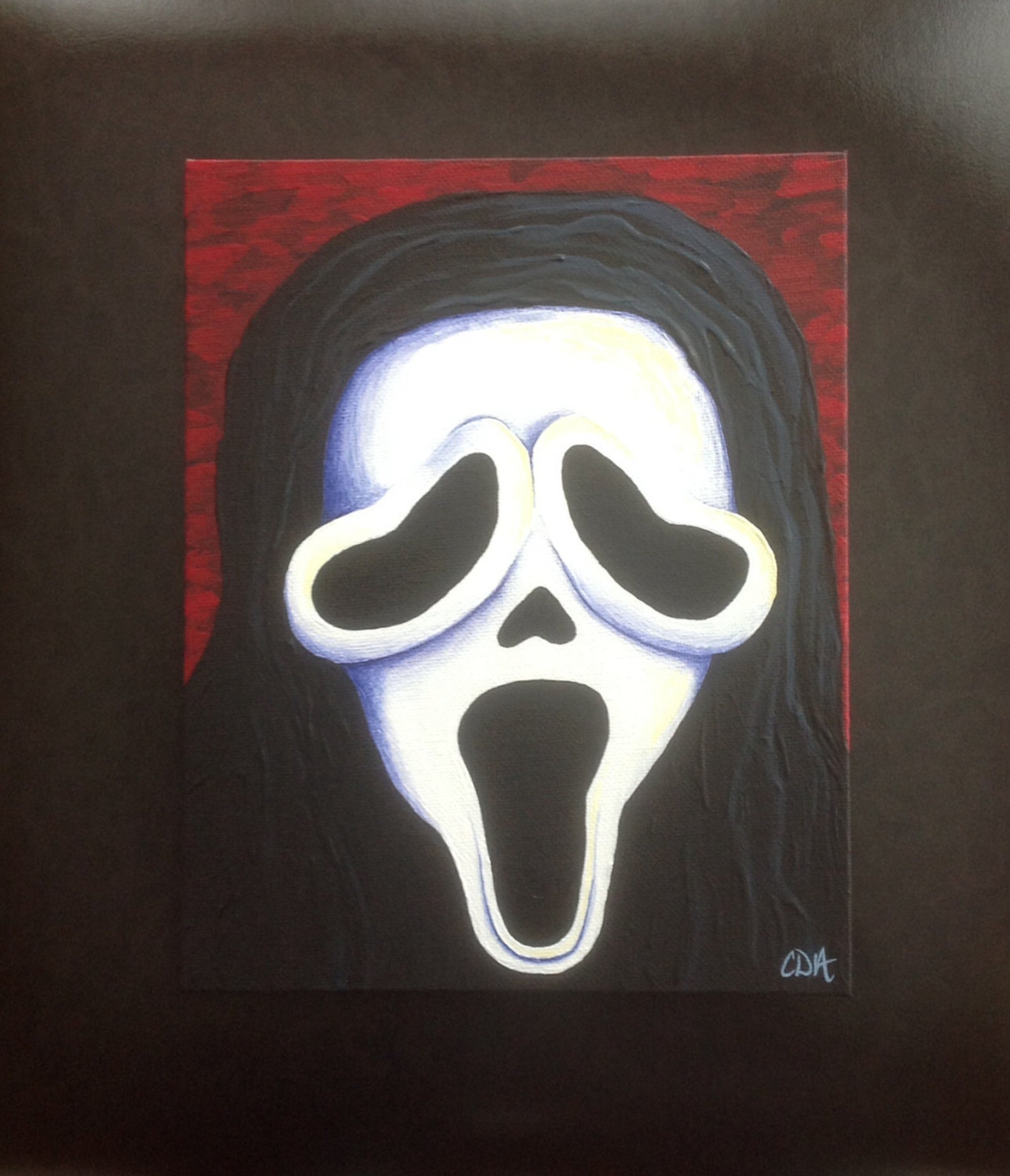 Ghost Face Scream Acrylic Painting Etsy Italia