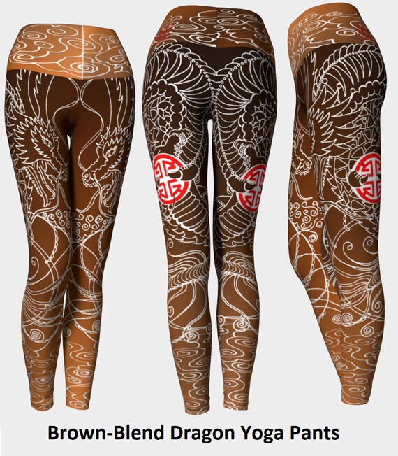 brown yoga leggings