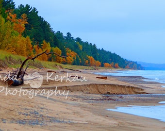 Lake Superior Beach on an Autumn Day