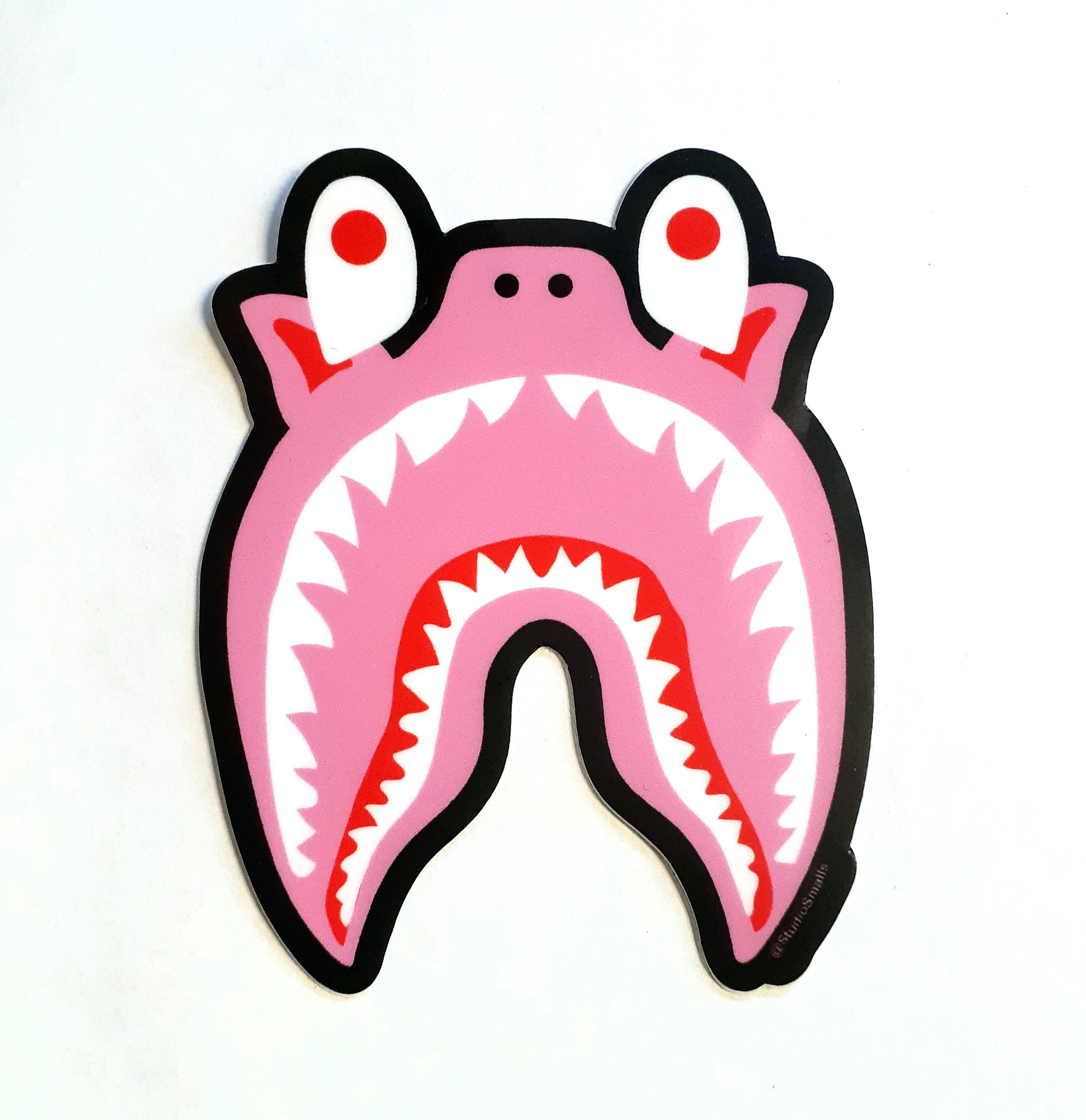 Pig Shark Sticker / Decal / Frenchie Bape Sticker - Etsy