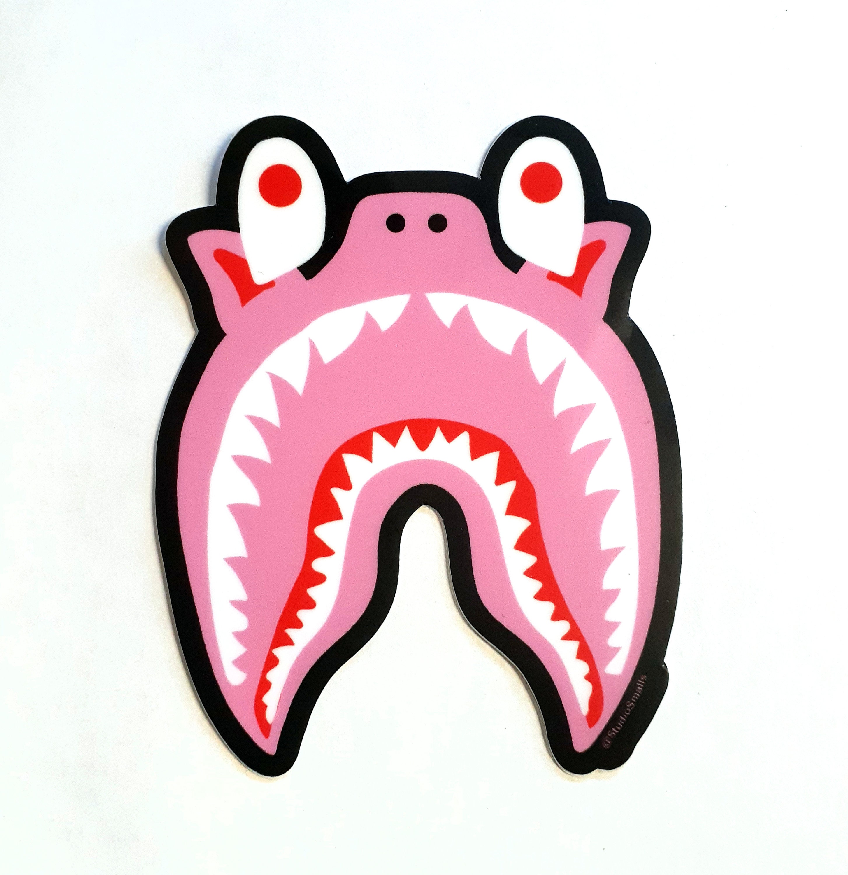 Fashion Red Bape Shark Teeth WGM Design Custom Leather Fabric For Bags –  chaofabricstore