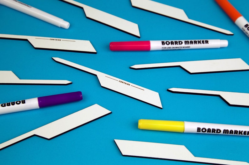 Dry Erase Food Allergy Labels / Cupcake Topper Etsy