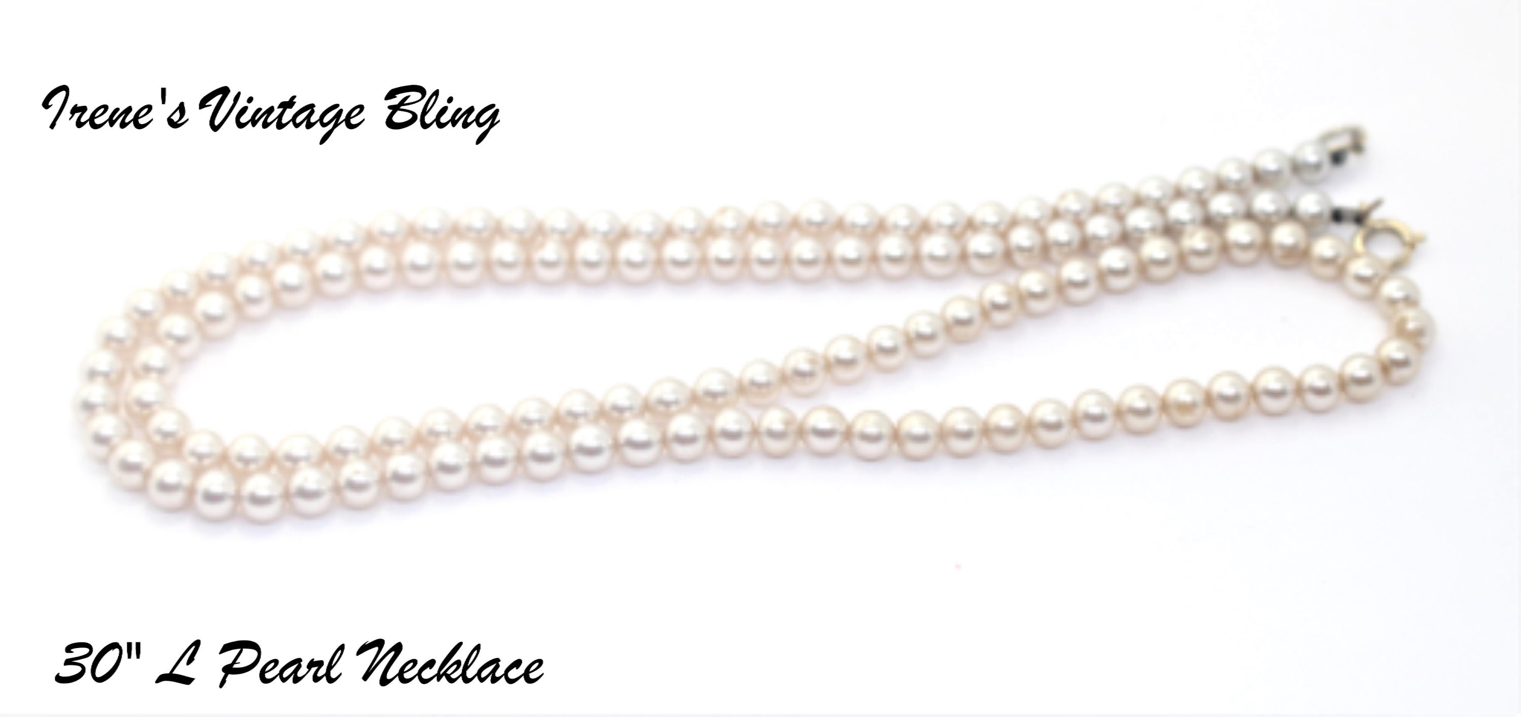 Vintage 30” Champagne Triple Twisted Pearl Necklace “Beacon Hill” - Ruby  Lane