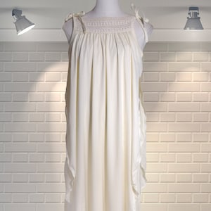 DIVINE Vintage 1970s Long Floaty Hostess Layered Maxi Column Dress - Mr Darren - Size Small