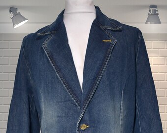 denim blazer womens