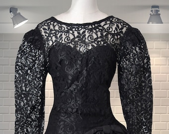 INCREÍBLE vestido vintage original TOTALMENTE de los años 80 con efecto de bola de pelo que se mueve para fiesta de discoteca - Reino Unido 12