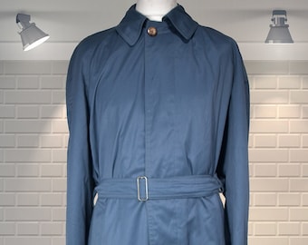 Vintage 1960s Gents Belted Overcoat Raincoat Macintosh - BAKER STREET - Size Large