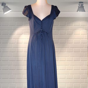 1970&#39;s Vintage Radley of London Long Sweeping Hostess Party Maxi Dress - UK 10