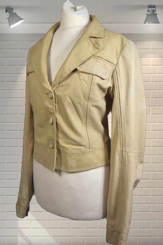 Vintage 1990s EMPORIO ARMANI Butter Soft Cream Cr… - image 2