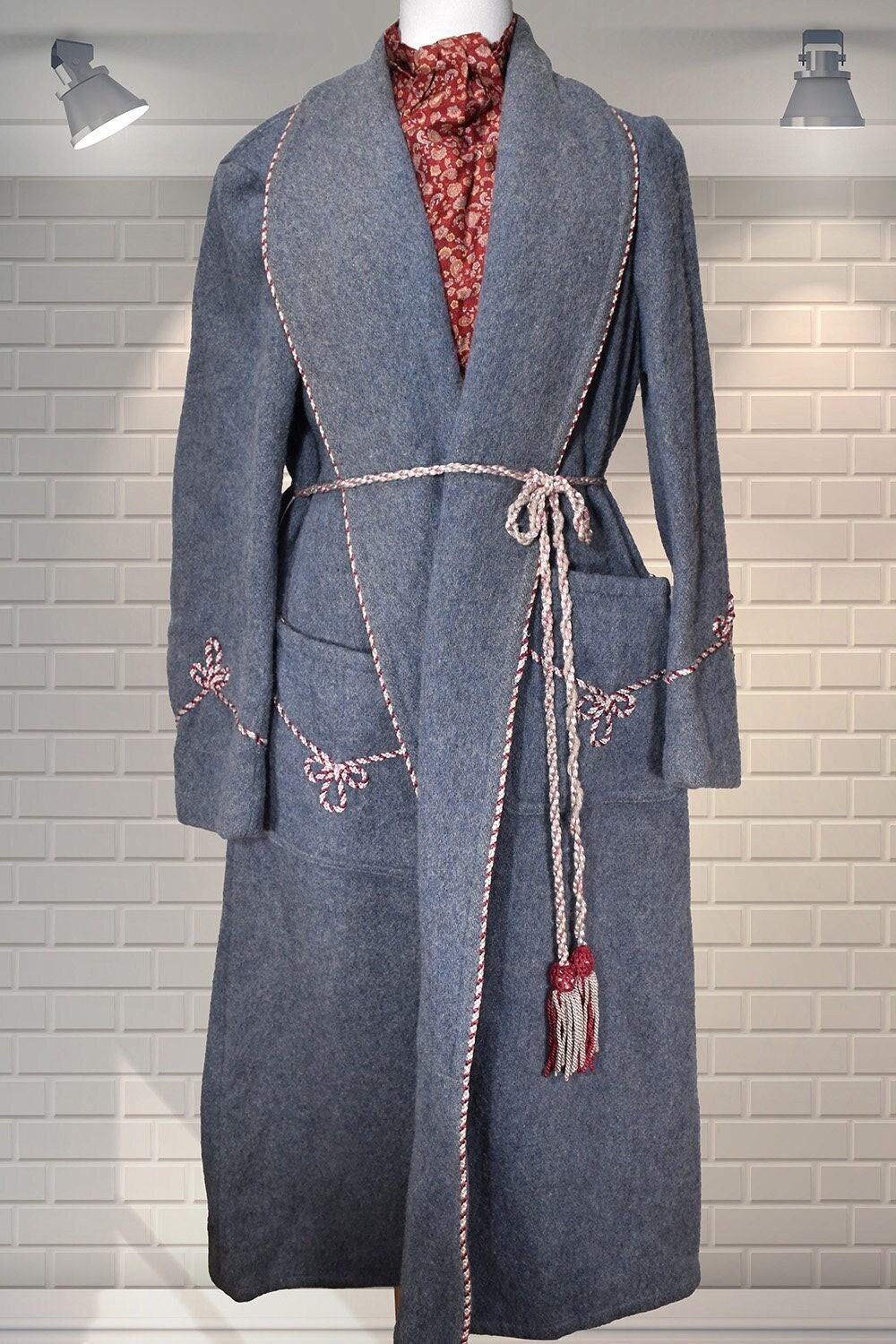 slim fit dress slacks Wool Dressing Gown – Carrier Company