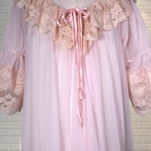 ALLURING Vintage Pale Pink Double Nylon and Deep Lace Full - Etsy