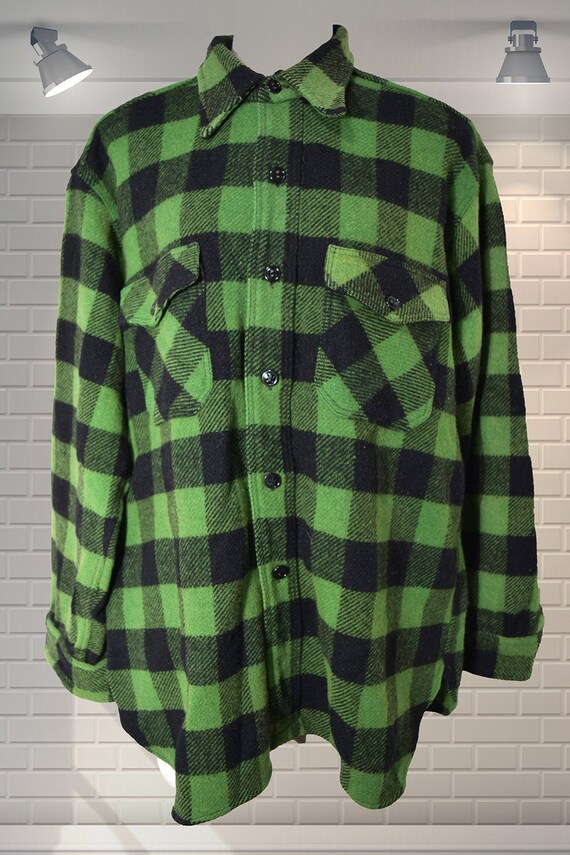 GENUINE Authentic 1940s CPO Wool Check 