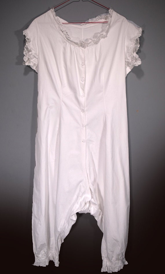 Fabulous COTTAGECORE Edwardian Cotton Playsuit Rom