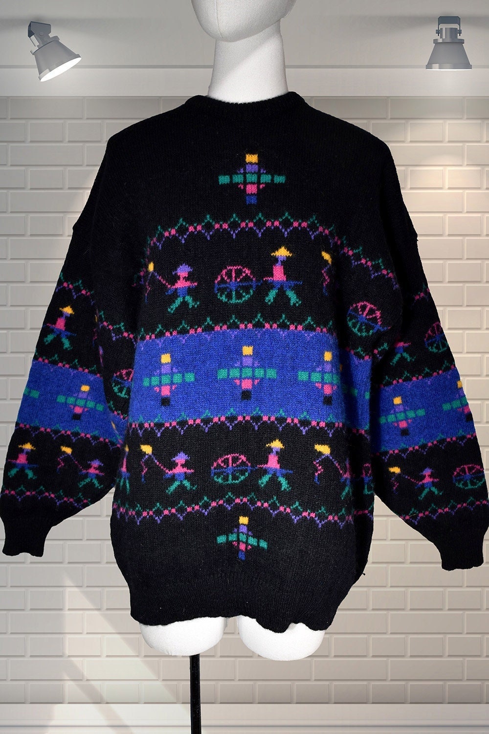 Fabulous 80s Vintage Oversized Peruvian 