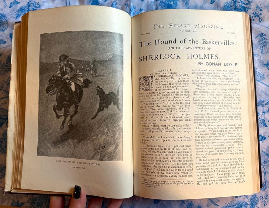 Original First Printing the Hound of the Baskervilles Sherlock Holmes ...