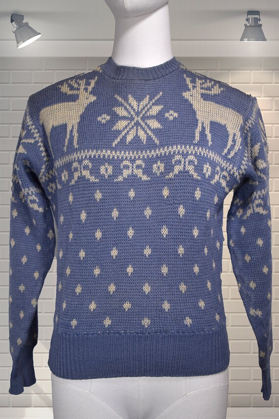 Covetable Original Vintage 1940s Reindeer & Bow Pa