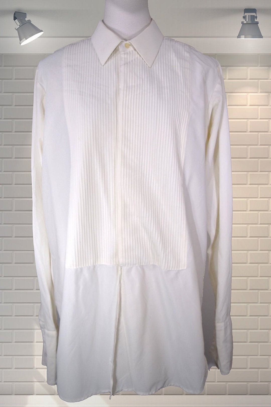 Mens Vintage Semi Sheer Bri Nylon White Evening Dress Shirt - Etsy UK