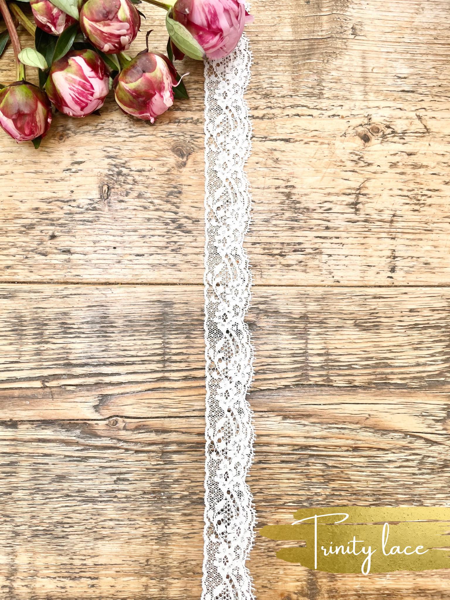 Blossom Draped Wedding Veil With Trinity Lace, Available in  display picture 1