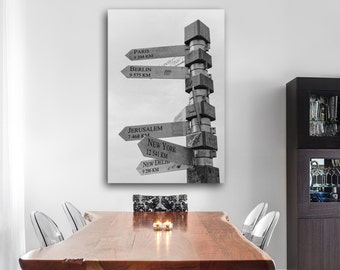 Cape Town Travel Sign Photography on Canvas