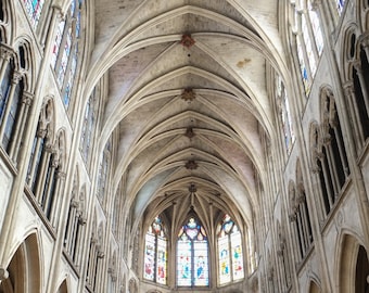 Saint Séverin | Paris, France ~ Roman Catholic, Cathedral, Paris, French Architecture, Stained Glass, Historical, Dramatic, Perspective