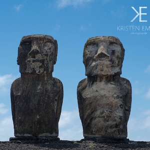 Moai Easter Island, Chile Moai, statue, carving, bird man, Ahu Tongariki, Rapa Nui, Rano Raraku, Polynesia, stone image 1