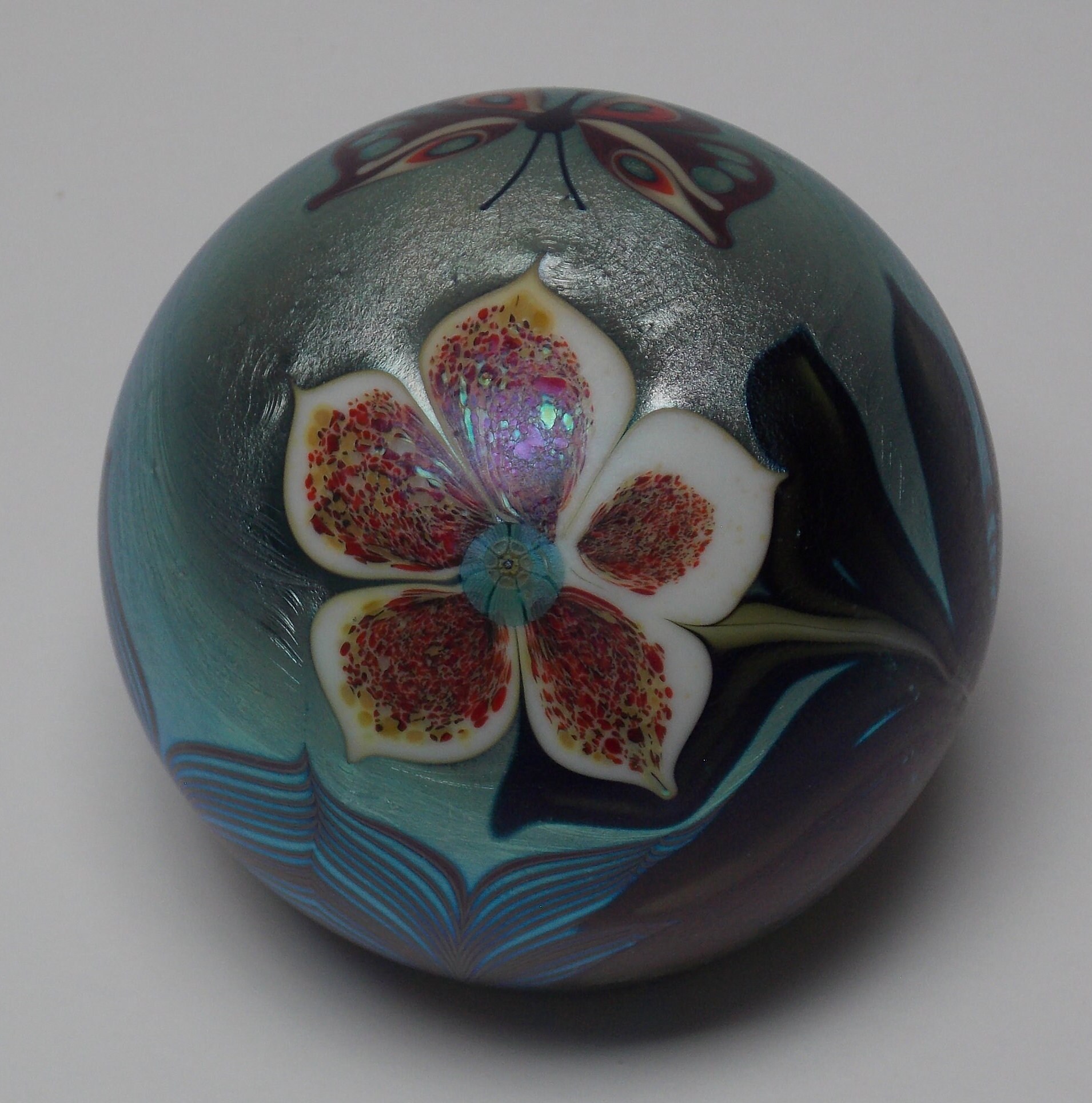 Orient and Flume Art Glass Paperweight - Etsy