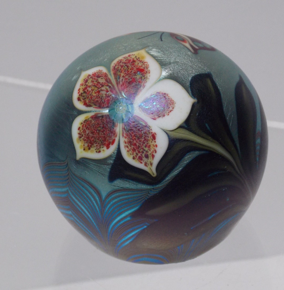 Orient and Flume Art Glass Paperweight - Etsy