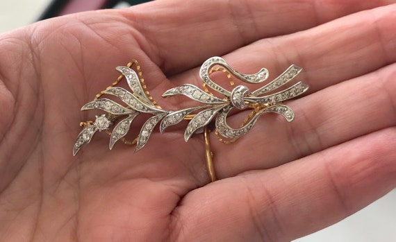 2ct DIAMOND HAIR BARRETTE