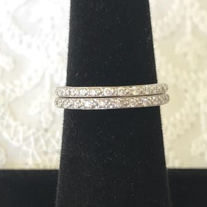 18K Doris Panos DIAMOND STACKING BAND, Size 6.75