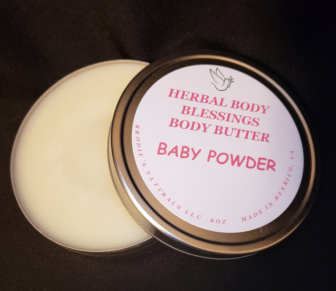 Baby Powder Body Butter Etsy
